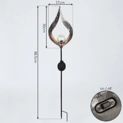 Rovinj Solarleuchte LED Kupferfarben, Schwarz, 1-flammig -Lampe Verkäufe rovinj solarleuchte h3427262 3