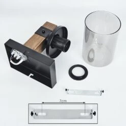 Roxa Wandleuchte Naturfarben, Schwarz, 1-flammig -Lampe Verkäufe roxa wandleuchte h3633960 4