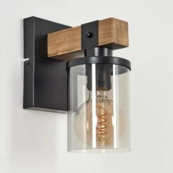 Roxa Wandleuchte Naturfarben, Schwarz, 1-flammig -Lampe Verkäufe roxa wandleuchte h3633960 7