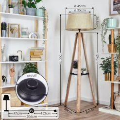 Sabadim Stehleuchte 45 Cm Beige, Naturfarben, 1-flammig -Lampe Verkäufe sabadim stehleuchte 45 cm h3807736 3