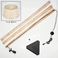 Sabadim Stehleuchte 45 Cm Beige, Naturfarben, 1-flammig -Lampe Verkäufe sabadim stehleuchte 45 cm h3807736 4