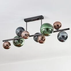 Sacoselo Deckenleuchte Glas 10 Cm, 12 Cm, 15 Cm Schwarz, 9-flammig -Lampe Verkäufe sacoselo deckenleuchte glas 10 cm 12 cm 15 cm h3760123 7