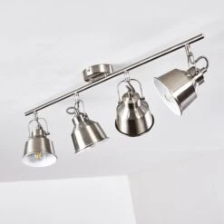 Safari Deckenleuchte Chrom Gebürstet, 4-flammig -Lampe Verkäufe safari deckenleuchte h3012994 do2 14