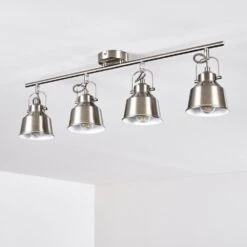 Safari Deckenleuchte Chrom Gebürstet, 4-flammig -Lampe Verkäufe safari deckenleuchte h3012994 do2 19