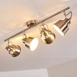 Safari Deckenleuchte Chrom Gebürstet, 4-flammig -Lampe Verkäufe safari deckenleuchte h3012994 do2 3