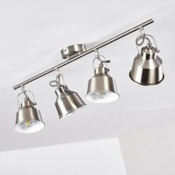 Safari Deckenleuchte Chrom Gebürstet, 4-flammig -Lampe Verkäufe safari deckenleuchte h3012994 do2 5