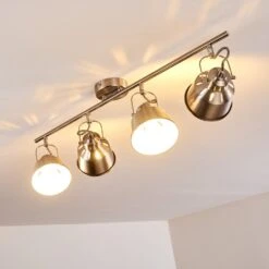 Safari Deckenleuchte Chrom Gebürstet, 4-flammig -Lampe Verkäufe safari deckenleuchte h3012994 do2 7