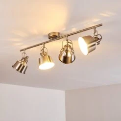 Safari Deckenleuchte Chrom Gebürstet, 4-flammig -Lampe Verkäufe safari deckenleuchte h3012994 do2 9