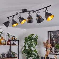 Safari Deckenleuchte Chrom, Schwarz, 6-flammig 22 Safari Deckenleuchte Chrom, Schwarz, 6-flammig -Lampe Verkäufe safari deckenleuchte h3643327 8