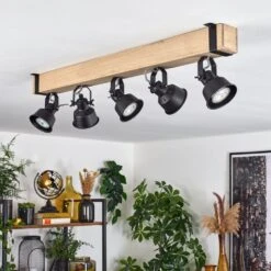 Safari Deckenleuchte Naturfarben, Schwarz, 5-flammig -Lampe Verkäufe safari deckenleuchte h3695302 1