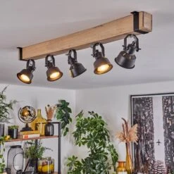 Safari Deckenleuchte Naturfarben, Schwarz, 5-flammig -Lampe Verkäufe safari deckenleuchte h3695302 10