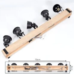 Safari Deckenleuchte Naturfarben, Schwarz, 5-flammig -Lampe Verkäufe safari deckenleuchte h3695302 4