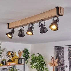 Safari Deckenleuchte Naturfarben, Schwarz, 5-flammig -Lampe Verkäufe safari deckenleuchte h3695302 8