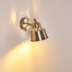 Safari Wandleuchte Chrom Gebürstet, 1-flammig -Lampe Verkäufe safari wandleuchte h3012963 do4 16