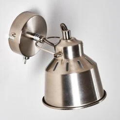 Safari Wandleuchte Chrom Gebürstet, 1-flammig -Lampe Verkäufe safari wandleuchte h3012963 do4 17