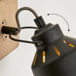 Safari Wandleuchte Chrom, Holz Dunkel, Schwarz, 1-flammig 17 Safari Wandleuchte Chrom, Holz Dunkel, Schwarz, 1-flammig -Lampe Verkäufe safari wandleuchte h3580936 5