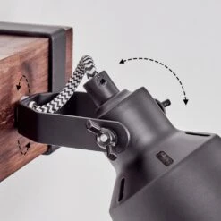 Safari Wandleuchte Dunkelbraun, Schwarz, 1-flammig -Lampe Verkäufe safari wandleuchte h3717820 5