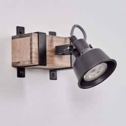 Safari Wandleuchte Naturfarben, Schwarz, 1-flammig -Lampe Verkäufe safari wandleuchte h3718278 7