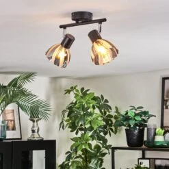 Saire Deckenleuchte Chrom, Schwarz, 2-flammig -Lampe Verkäufe saire deckenleuchte h3976456 10