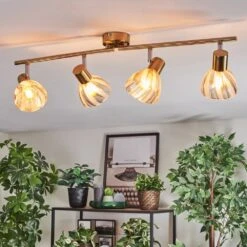 Saire Deckenleuchte Chrom, Messing, 4-flammig -Lampe Verkäufe saire deckenleuchte h9008460 10