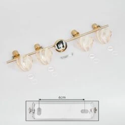 Saire Deckenleuchte Chrom, Messing, 4-flammig -Lampe Verkäufe saire deckenleuchte h9008460 4