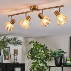 Saire Deckenleuchte Chrom, Messing, 4-flammig -Lampe Verkäufe saire deckenleuchte h9008460 6