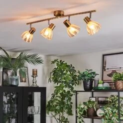 Saire Deckenleuchte Chrom, Messing, 4-flammig -Lampe Verkäufe saire deckenleuchte h9008460 8