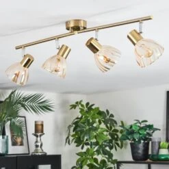 Saire Deckenleuchte Chrom, Messing, 4-flammig -Lampe Verkäufe saire deckenleuchte h9008460 9