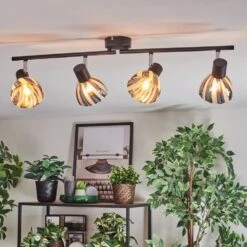 Saire Deckenleuchte Chrom, Schwarz, 4-flammig -Lampe Verkäufe saire deckenleuchte h9008484 10