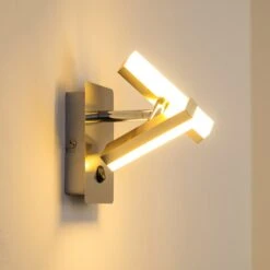 Sakami Wandleuchte LED Nickel-Matt, 2-flammig -Lampe Verkäufe sakami wandleuchte h3000571 3