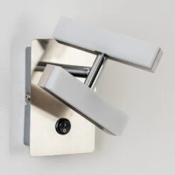 Sakami Wandleuchte LED Nickel-Matt, 2-flammig -Lampe Verkäufe sakami wandleuchte h3000571 5