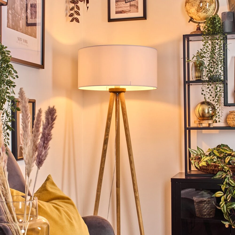 Saladillo Stehleuchte 50 Cm Naturfarben, Weiß, 1-flammig 9 Saladillo Stehleuchte 50 Cm Naturfarben, Weiß, 1-flammig – Bild 7