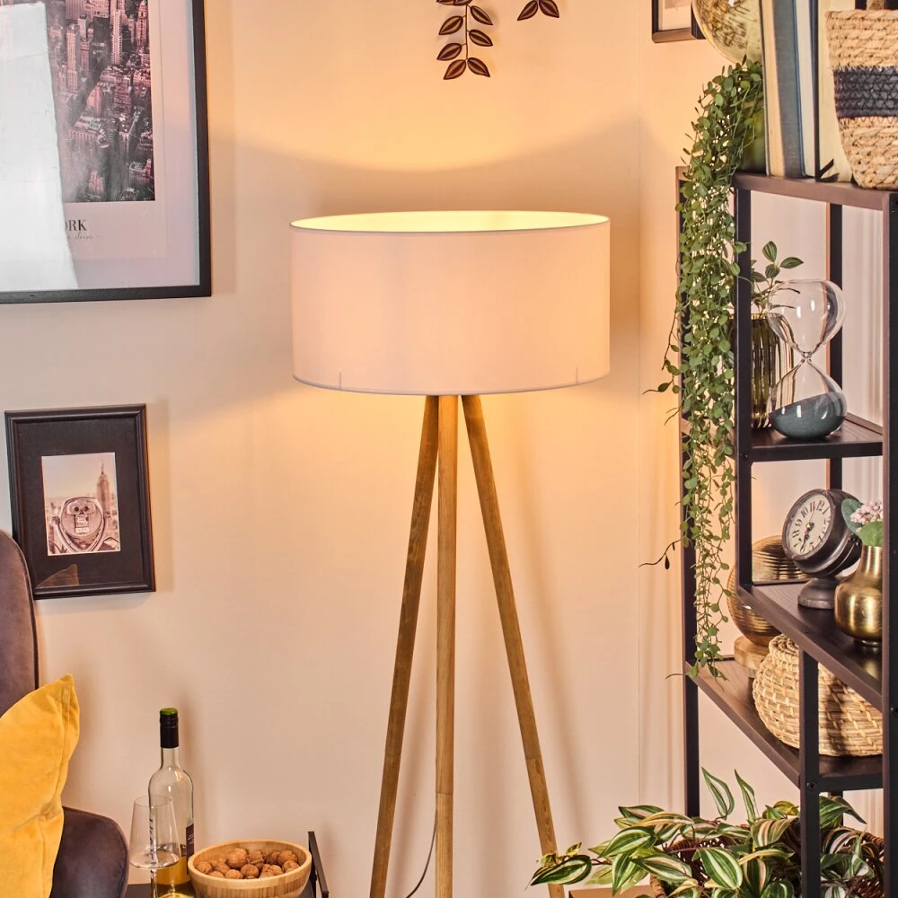 Saladillo Stehleuchte 50 Cm Naturfarben, Weiß, 1-flammig 12 Saladillo Stehleuchte 50 Cm Naturfarben, Weiß, 1-flammig – Bild 10