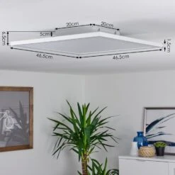 Salamo LED Panel Weiß, 2-flammig, Fernbedienung -Lampe Verkäufe salamo led panel h3383841 6