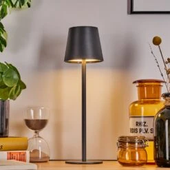 Salgadinho Tischleuchte LED Schwarz, 1-flammig -Lampe Verkäufe salgadinho tischleuchte h3760024 12