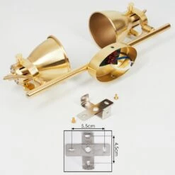 Salinas Deckenleuchte Messing, 2-flammig -Lampe Verkäufe salinas deckenleuchte h3614914 4