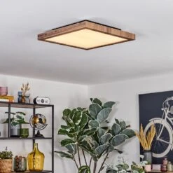 Salmi Deckenpanel LED Holzoptik, Schwarz, 1-flammig, Fernbedienung -Lampe Verkäufe salmi deckenpanel h3750308 6