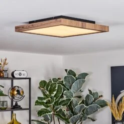 Salmi Deckenpanel LED Holzoptik, Schwarz, 1-flammig, Fernbedienung -Lampe Verkäufe salmi deckenpanel h3750308 8