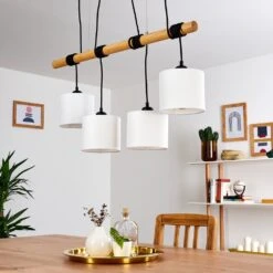 Sambia Pendelleuchte Braun, Schwarz, 4-flammig -Lampe Verkäufe sambia pendelleuchte h3376478 4