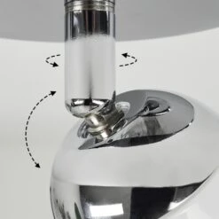 Sanchequias Deckenleuchte LED Chrom, 1-flammig, Fernbedienung, Farbwechsler -Lampe Verkäufe sanchequias deckenleuchte h3657331 5