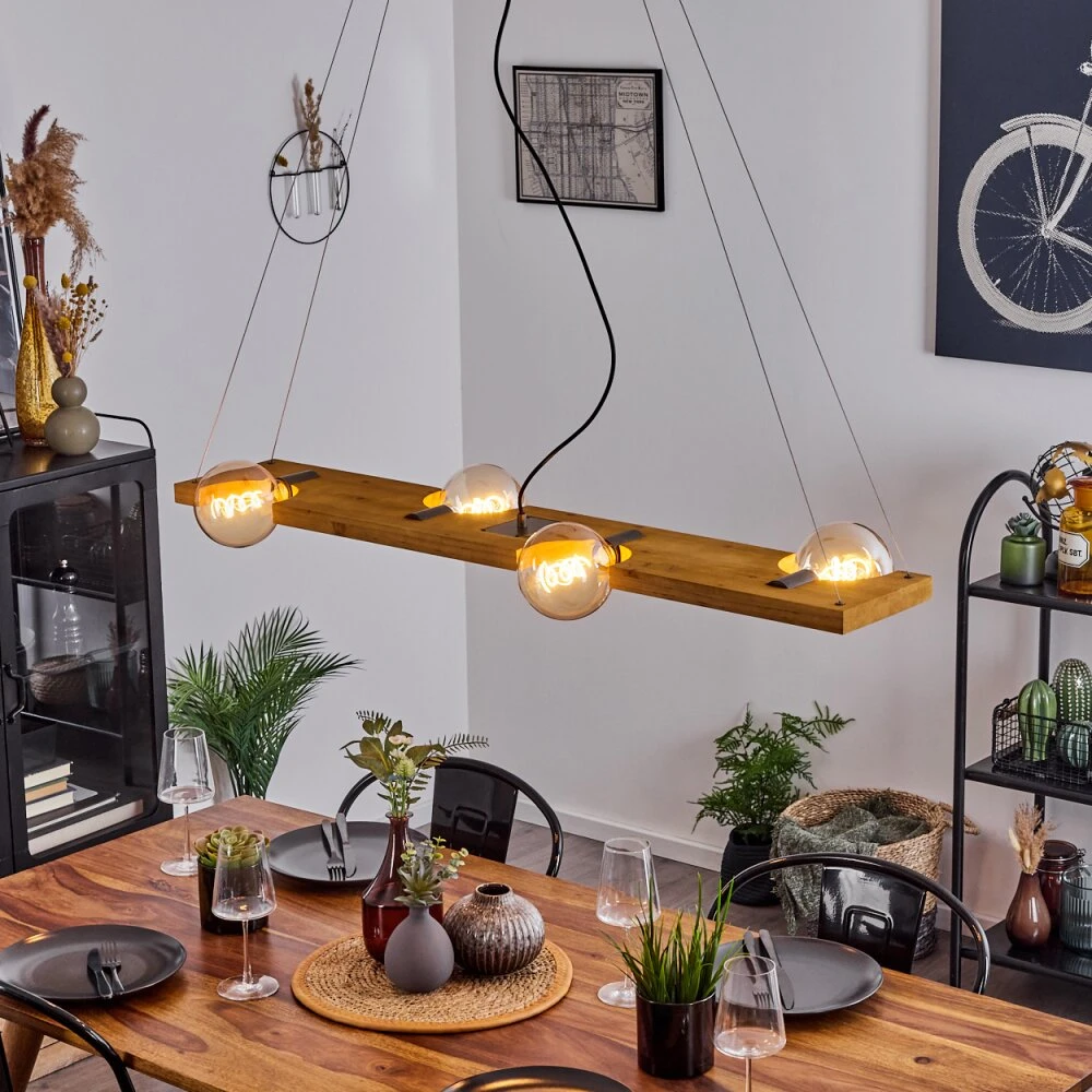 Santorum Pendelleuchte Altsilber, Naturfarben, 4-flammig 3 Santorum Pendelleuchte Altsilber, Naturfarben, 4-flammig