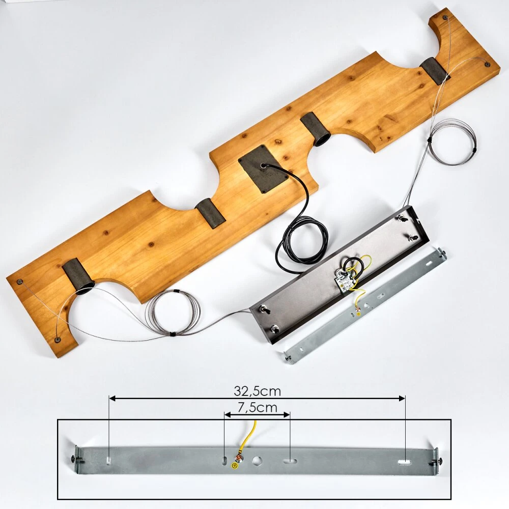 Santorum Pendelleuchte Altsilber, Naturfarben, 4-flammig 7 Santorum Pendelleuchte Altsilber, Naturfarben, 4-flammig – Bild 5