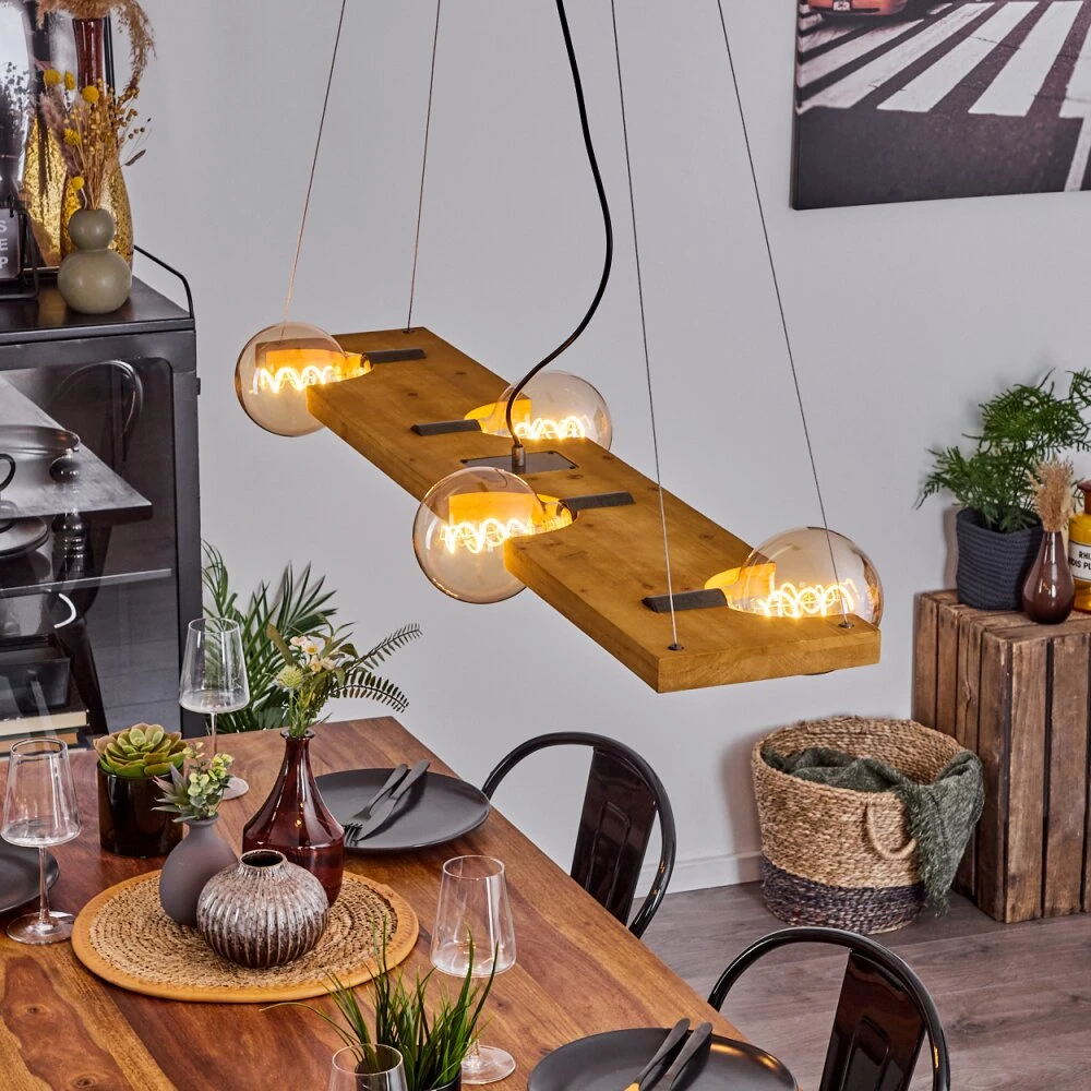 Santorum Pendelleuchte Altsilber, Naturfarben, 4-flammig 11 Santorum Pendelleuchte Altsilber, Naturfarben, 4-flammig – Bild 9