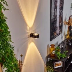 Sapri Wandleuchte Schwarz, 1-flammig -Lampe Verkäufe sapri wandleuchte h3017456 do1 10