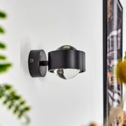 Sapri Wandleuchte Schwarz, 1-flammig -Lampe Verkäufe sapri wandleuchte h3017456 do1 11