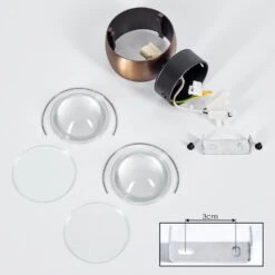 Sapri Wandleuchte Altmessing, Schwarz, 1-flammig -Lampe Verkäufe sapri wandleuchte h3665879 4