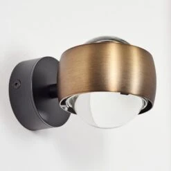 Sapri Wandleuchte Altmessing, Schwarz, 1-flammig -Lampe Verkäufe sapri wandleuchte h3665879 7