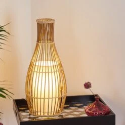 Saranda Tischleuchte Braun, 1-flammig -Lampe Verkäufe saranda tischleuchte h3387696 7