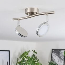 Sarnadinha Deckenleuchte LED Nickel-Matt, 2-flammig -Lampe Verkäufe sarnadinha deckenleuchte h3770696 11
