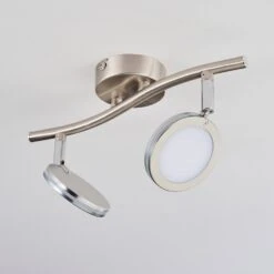 Sarnadinha Deckenleuchte LED Nickel-Matt, 2-flammig -Lampe Verkäufe sarnadinha deckenleuchte h3770696 7